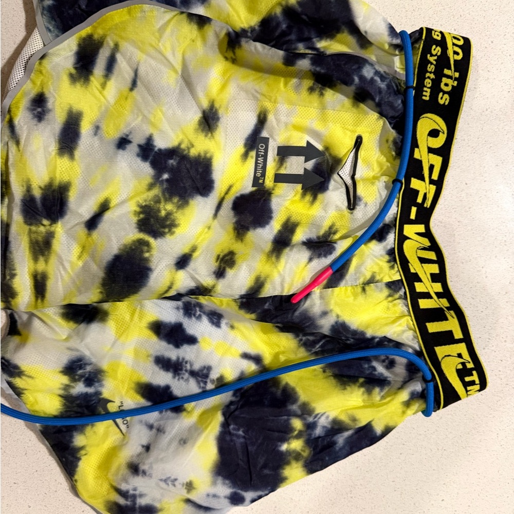 Off-White Tie-Dye shorts - Yellow & Black